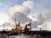 BACKHUYSEN, Ludolf Ships on the Zuiderzee before the Fort of Naarden fgg china oil painting reproduction